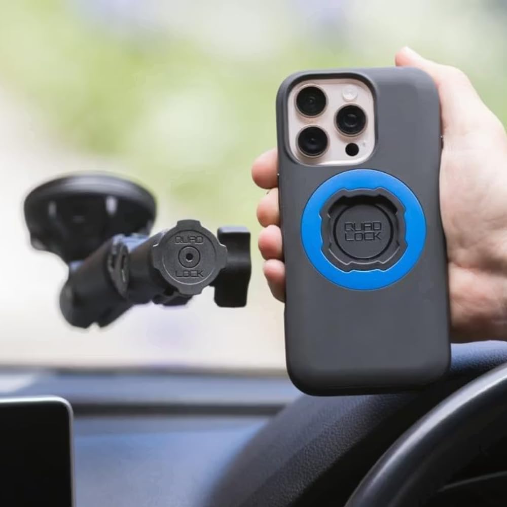 Quad Lock 1" Ball Top Cap Phone Mount Kit with MAG Phone Case and MAG Wireless Charging Head for iPhone 16 Pro Max, Compatible with RAM 1" Socket arms for Car, Truck or RV. - Image 5