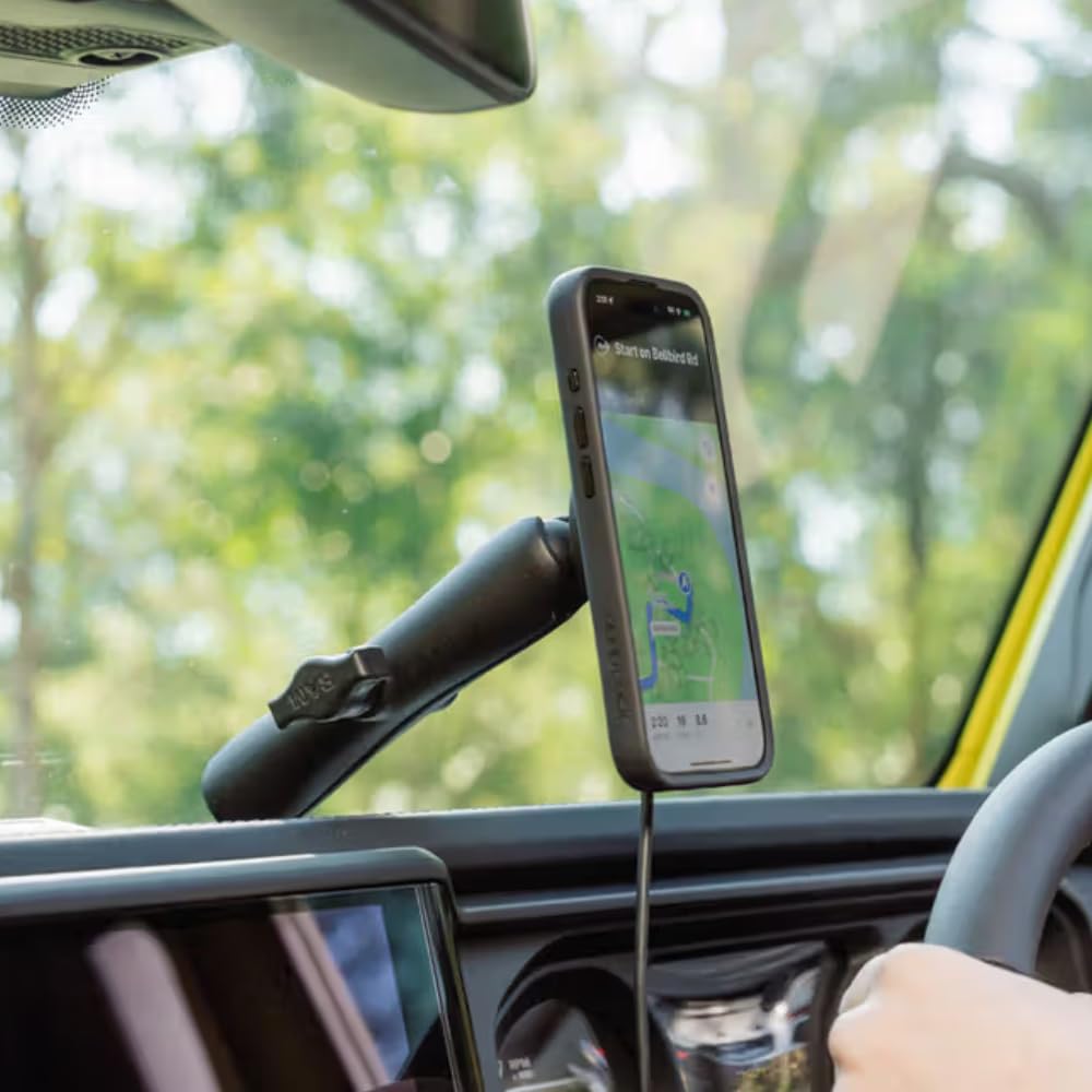 Quad Lock 1" Ball Top Cap Phone Mount Kit with MAG Phone Case and MAG Wireless Charging Head for iPhone 16 Pro Max, Compatible with RAM 1" Socket arms for Car, Truck or RV. - Image 3