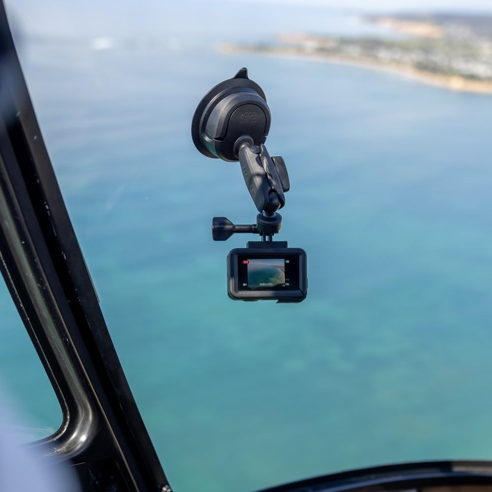 Quad Lock 360 Action Camera Kit with Suction Base and Dual Pivot Arm (Medium) Compatible with GoPro, Action Cameras and Compatible Lights - Image 5