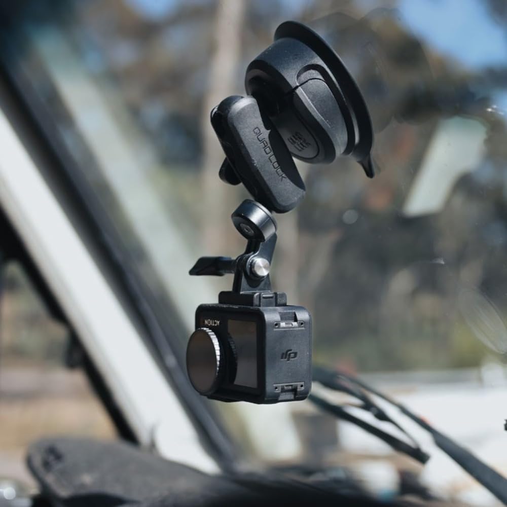 Quad Lock 360 Action Camera Kit with Suction Base and Dual Pivot Arm (Medium) Compatible with GoPro, Action Cameras and Compatible Lights - Image 7