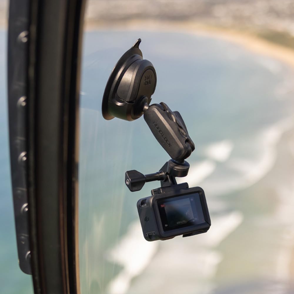 Quad Lock 360 Base - Suction Base, Repositionable & Lever-Actuated, Multi-Surface & Temperature Resistant, Ideal for Vehicles & Outdoor Use - Image 4