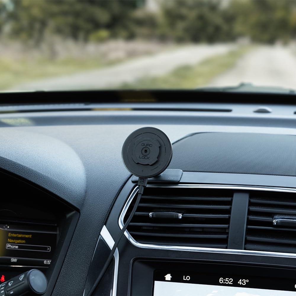 Quad Lock Adhesive Dashboard/Console Car Phone Holder Kit with MAG Wireless Charging Head V2 and MAG Phone Case for iPhone 16 Pro Max - Image 3