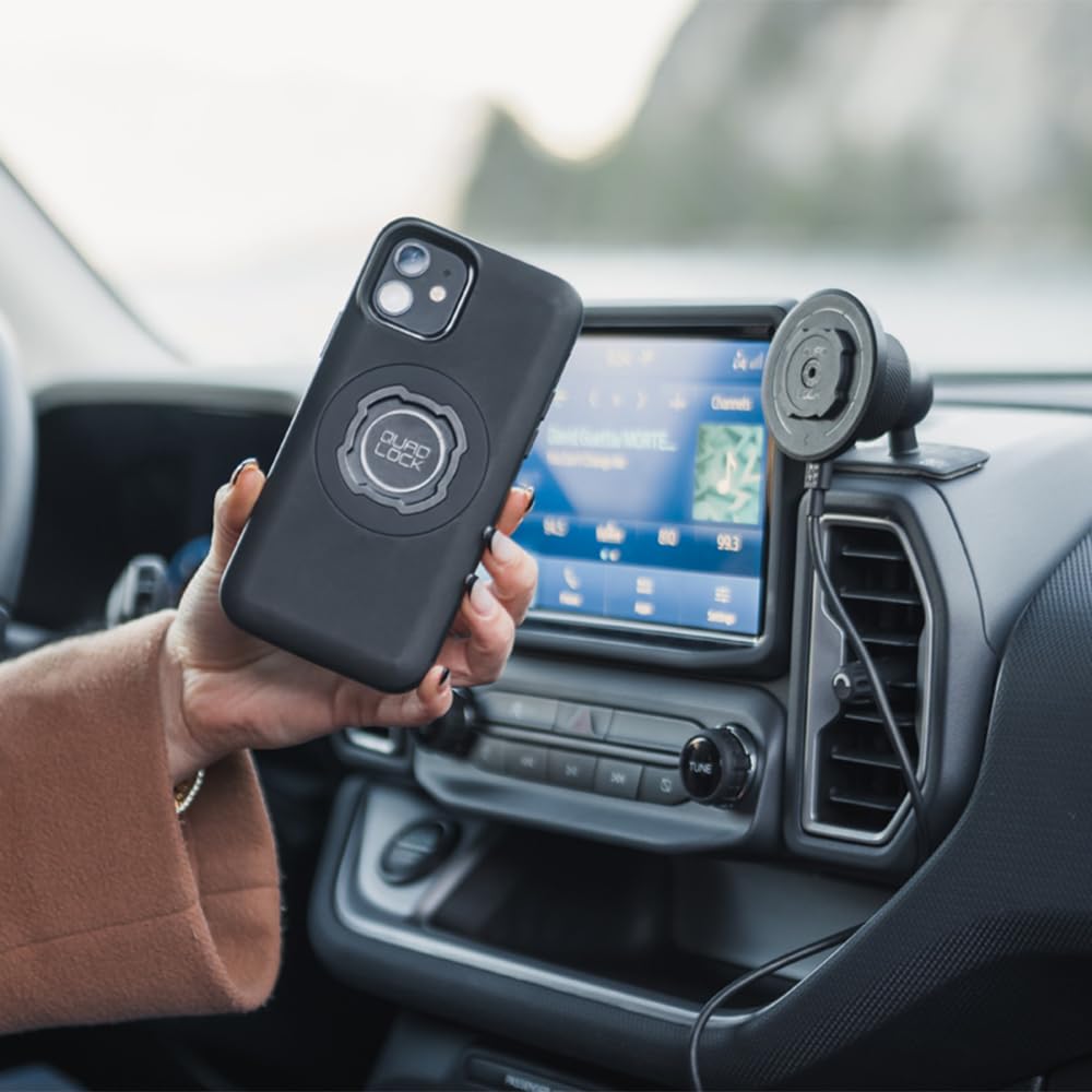 Quad Lock Adhesive Dashboard/Console Car Phone Holder Kit with MAG Wireless Charging Head V2 and MAG Phone Case for iPhone 16 Pro Max - Image 5