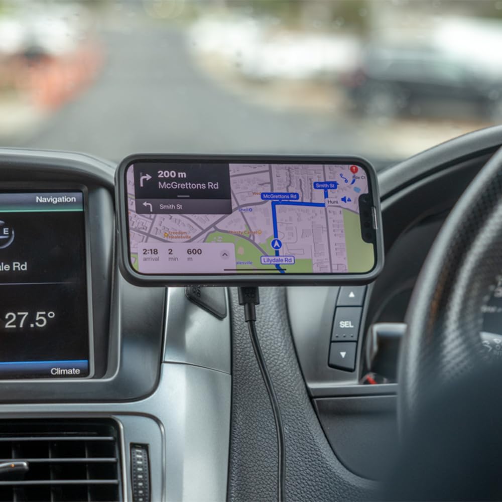 Quad Lock Adhesive Dashboard/Console Car Phone Holder Kit with MAG Wireless Charging Head V2 and MAG Phone Case for iPhone 16 Pro Max - Image 6