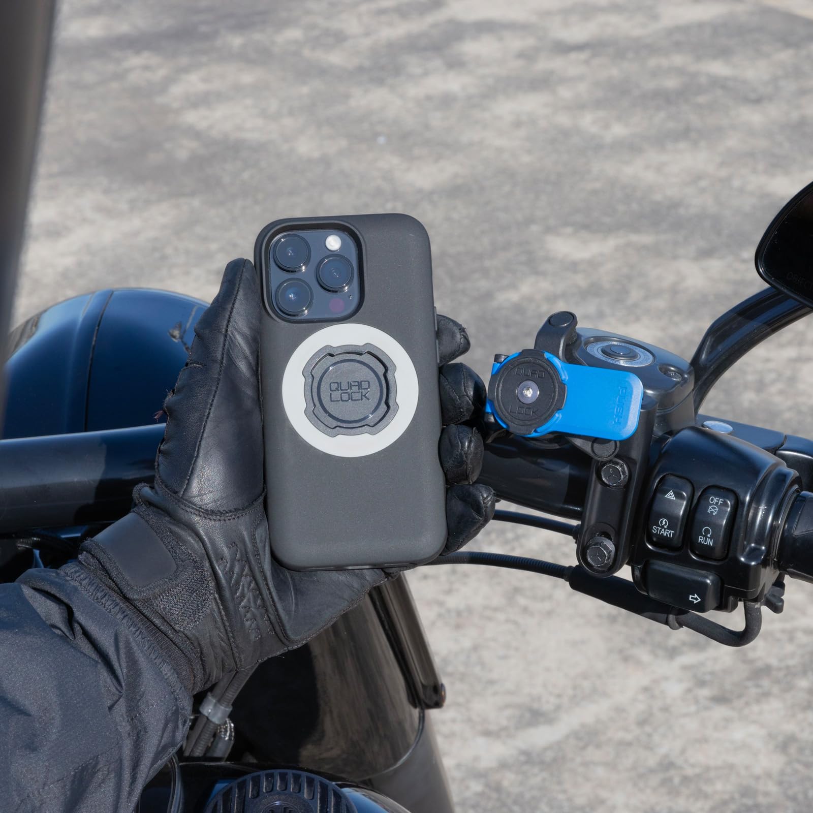 Quad Lock Brake Clutch Motorcycle Mount - Compatible MAG and Original Cases for Motorcycle Phone Mount Holder - Image 6