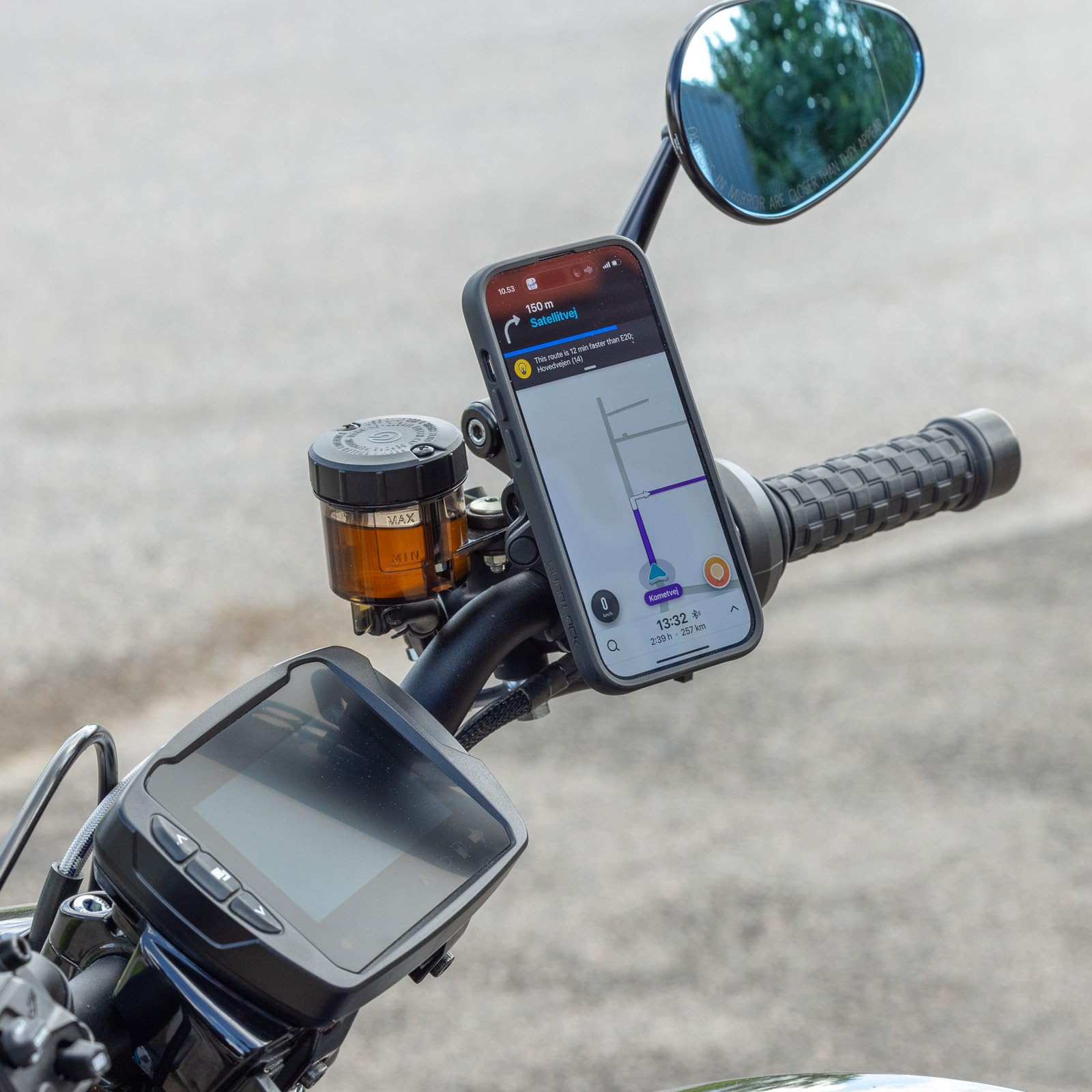 Quad Lock Brake Clutch Motorcycle Mount - Compatible MAG and Original Cases for Motorcycle Phone Mount Holder - Image 8