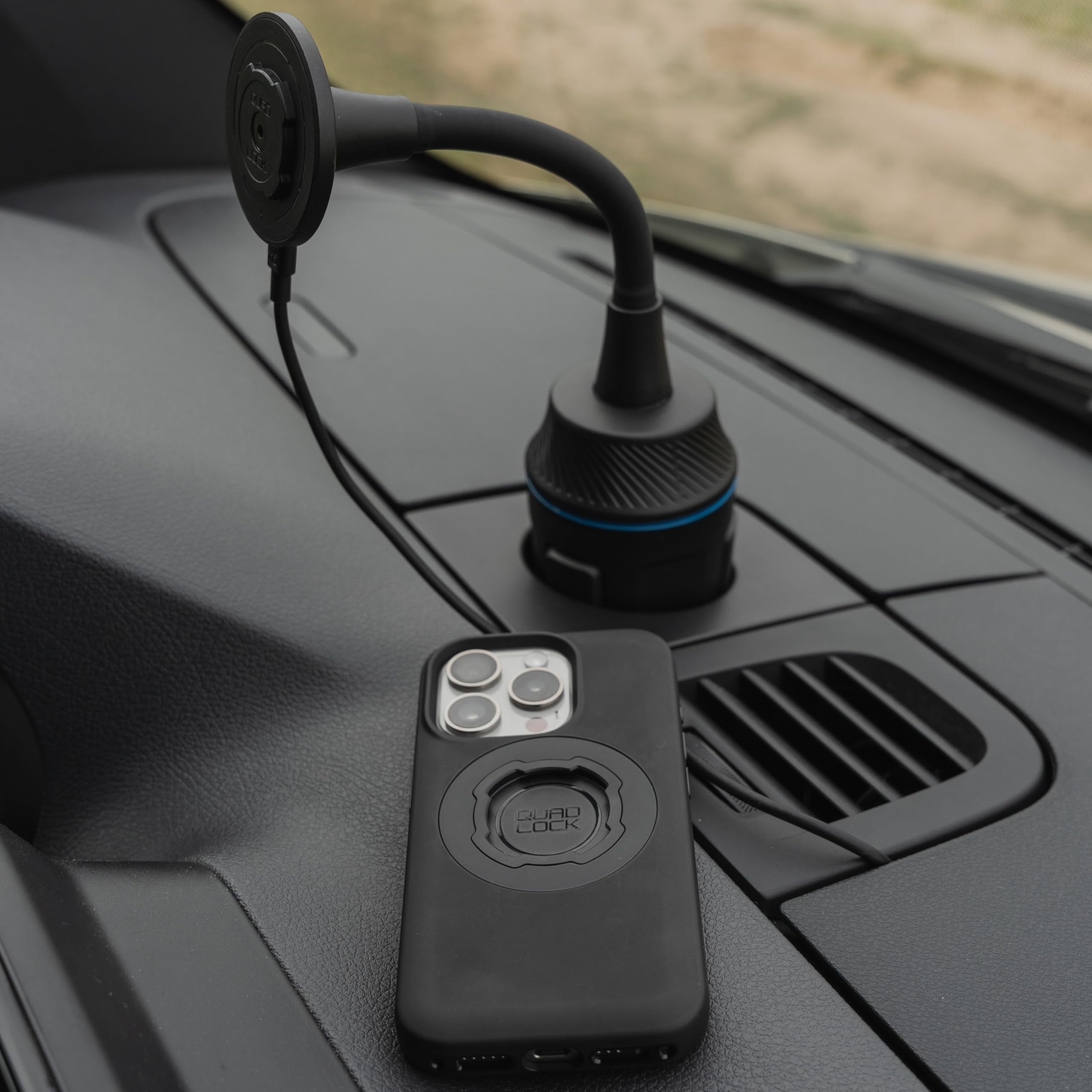 Quad Lock Cup Holder Mount Kit - iPhone 16 Pro Max MAG with MAG Wireless Charging Head (V2) - Image 5