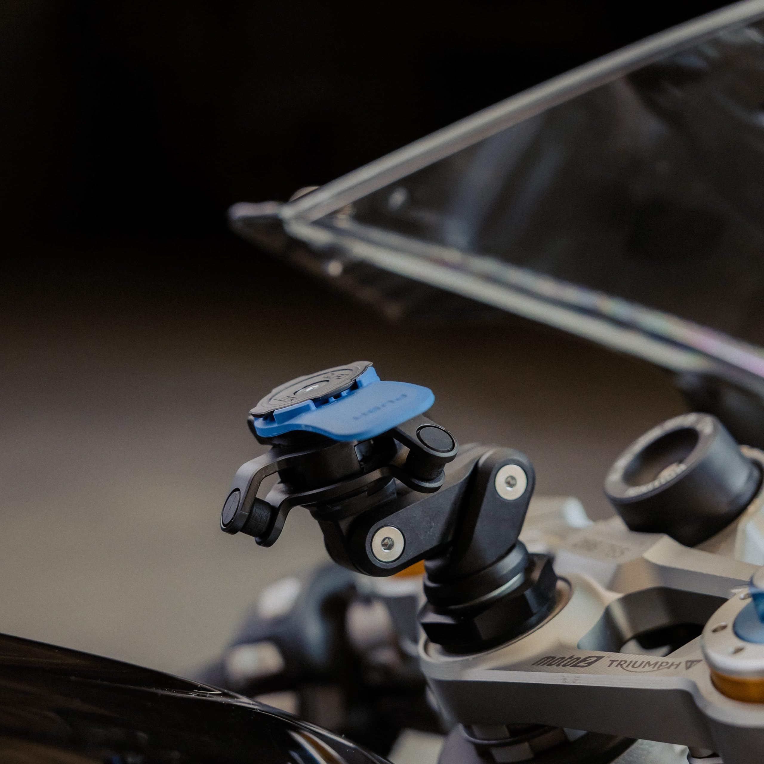 Quad Lock Fork Stem Motorcycle Phone Mount (V2) with MAG Phone Case and Vibration Dampener for iPhone 13 - Image 3