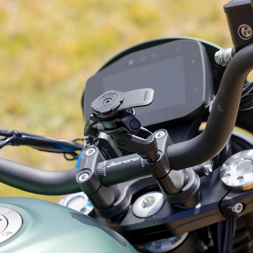 Quad Lock Handlebar Clamp PRO Motorcycle Phone Mount with Vibration Dampener and MAG Phone Case for iPhone 16 Pro Max - Image 3