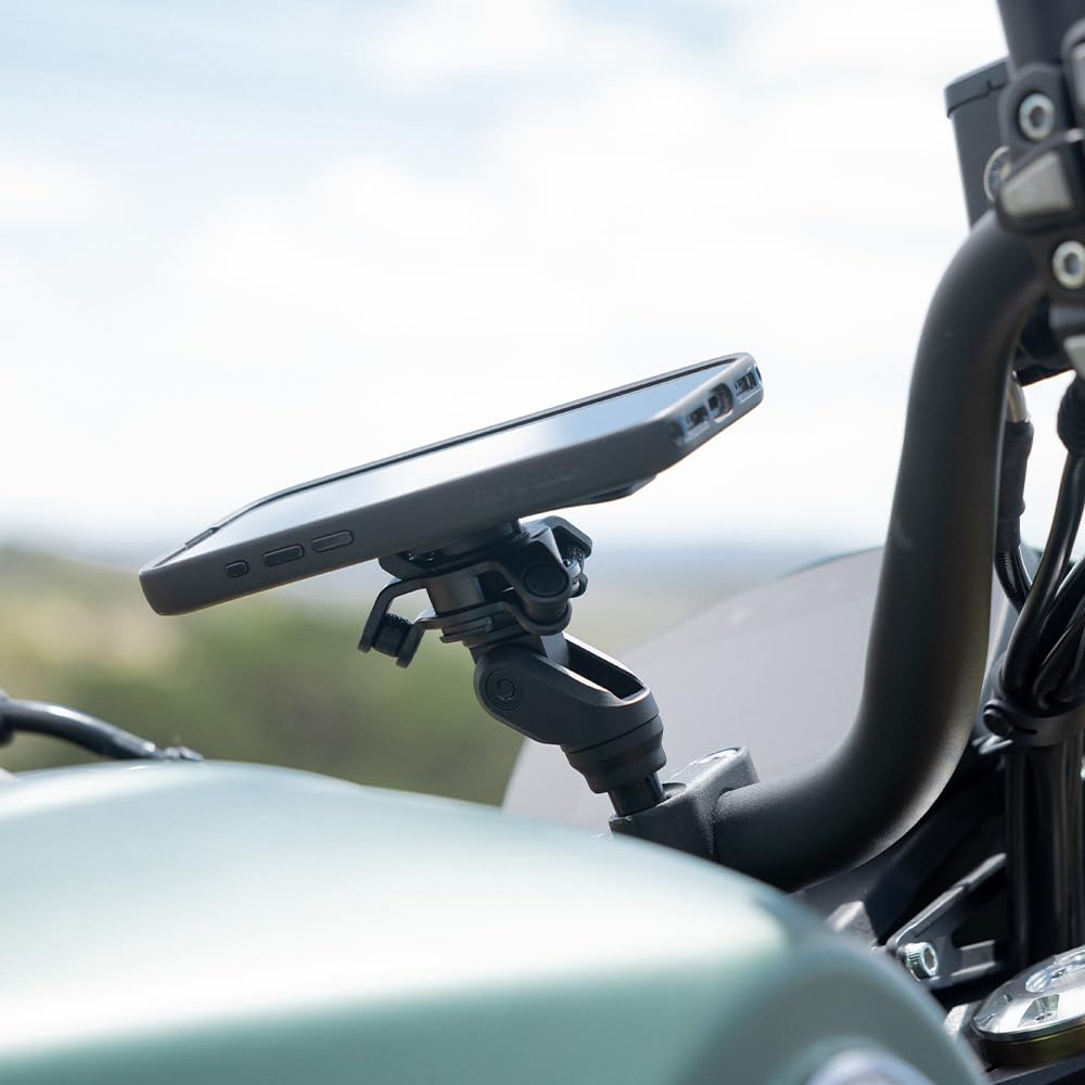 Quad Lock Handlebar Clamp PRO Motorcycle Phone Mount with Vibration Dampener and MAG Phone Case for iPhone 16 Pro Max - Image 5