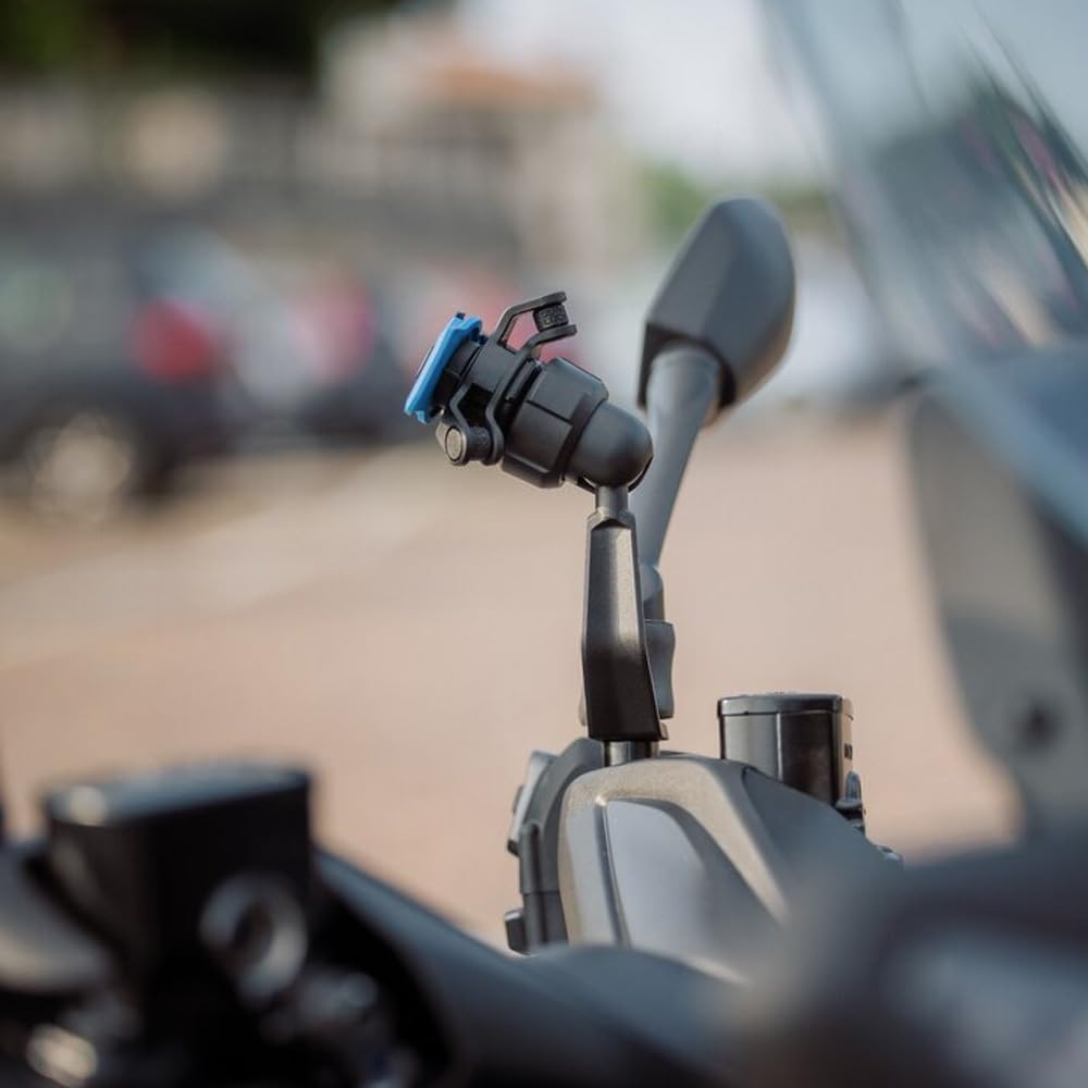 Quad Lock Mirror Stem Motorcycle Phone Mount with Vibration Dampener and MAG Phone Case for iPhone 16 Pro Max - Image 5