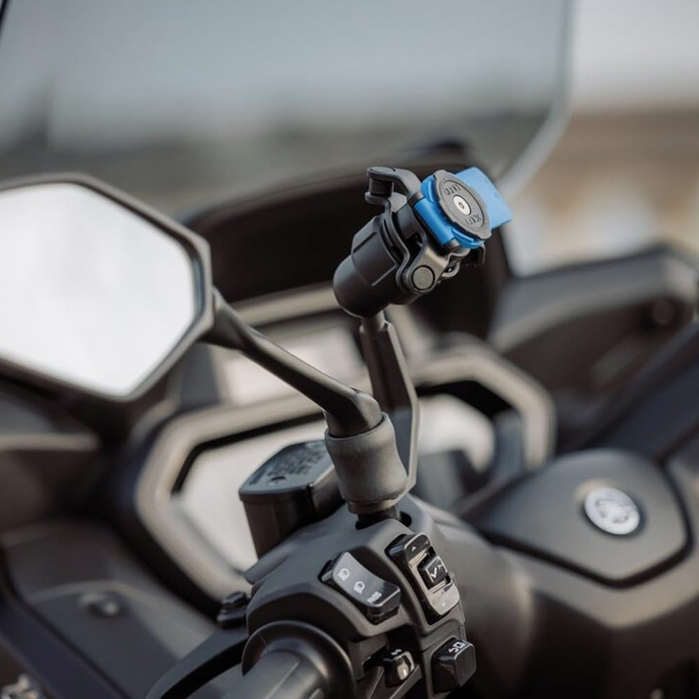 Quad Lock Mirror Stem Motorcycle Phone Mount with Vibration Dampener and MAG Phone Case for iPhone 16 Pro Max - Image 6