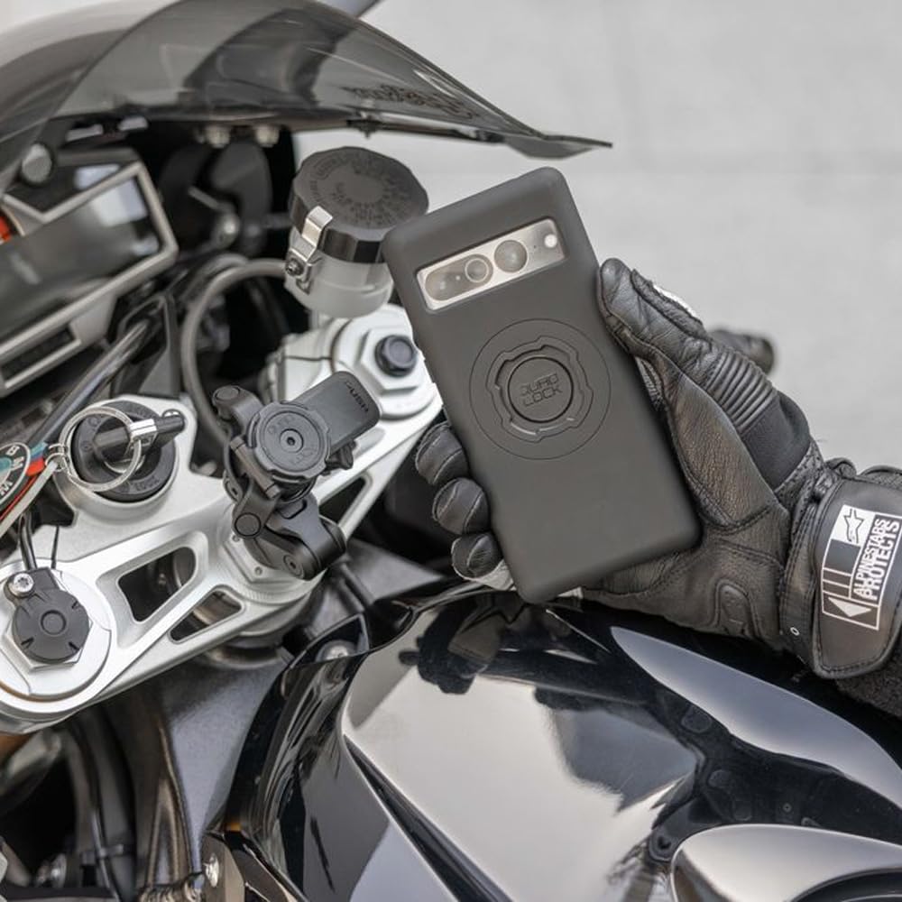 Quad Lock Motorcycle Fork Stem Mount PRO Kit with Vibration Dampener and MAG Phone Case for iPhone 16 Pro Max - Image 4
