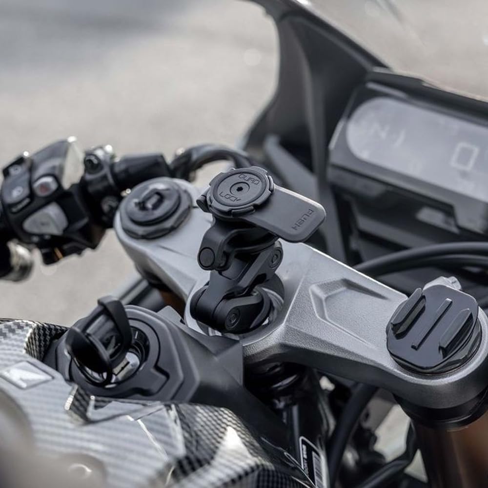 Quad Lock Motorcycle Fork Stem Mount PRO Kit with Vibration Dampener and MAG Phone Case for iPhone 16 Pro Max - Image 5