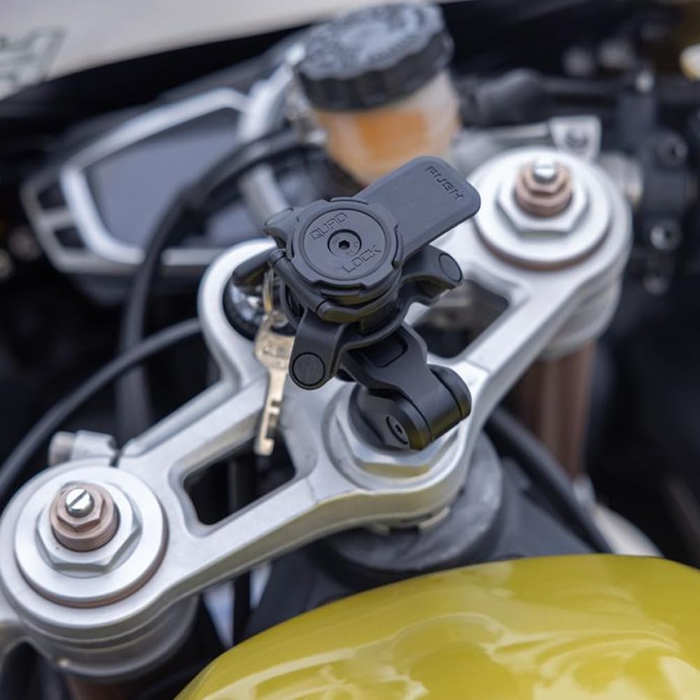 Quad Lock Motorcycle Fork Stem Mount PRO Kit with Vibration Dampener and MAG Phone Case for iPhone 16 Pro Max - Image 6