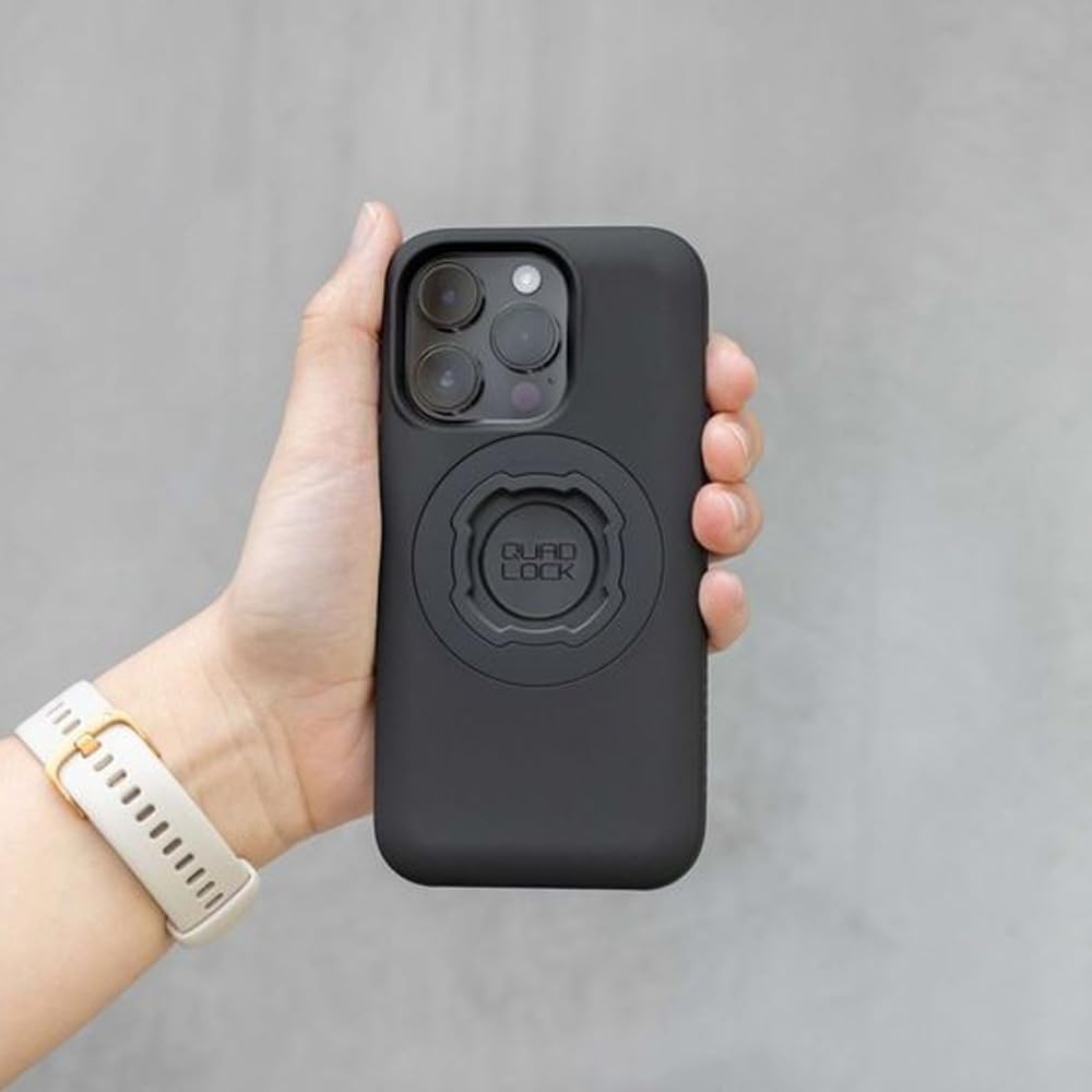 Quad Lock Motorcycle Handlebar Mount PRO Kit with Vibration Dampener and MAG Phone Case for iPhone 16 Pro Max - Image 7