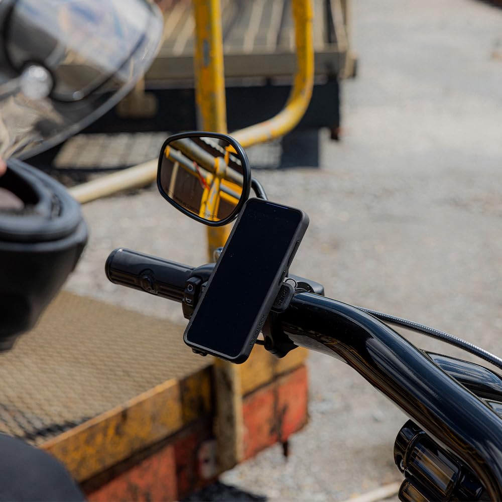 Quad Lock Motorcycle Handlebar Phone Mount PRO - Large with Vibration Dampener and MAG Phone Case for iPhone 16 Pro Max - Image 5
