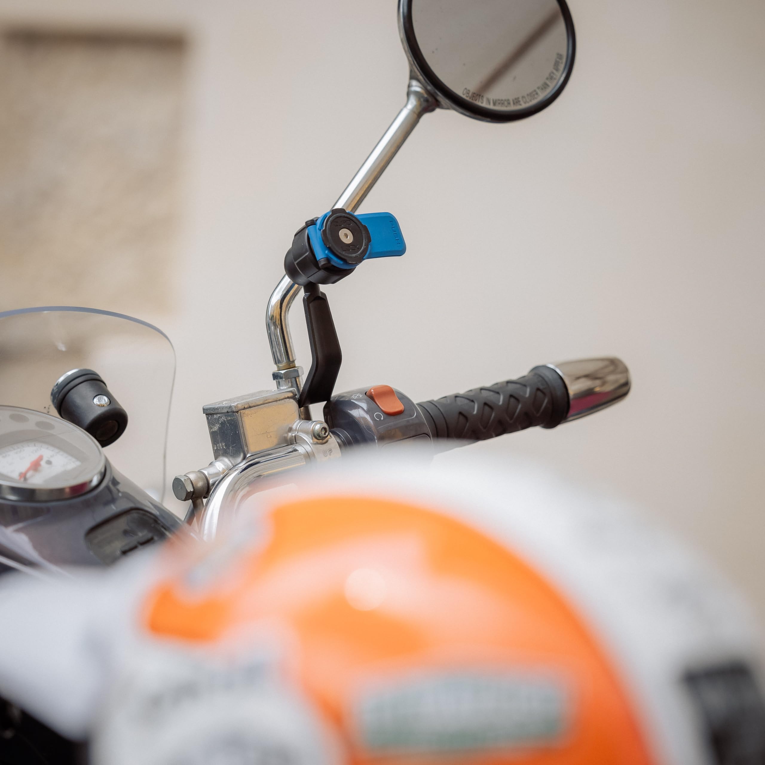 Quad Lock Motorcycle/Scooter/Moped Mirror Stem Mount for iPhone, Galaxy Pixel and Universal Adapters - Image 4