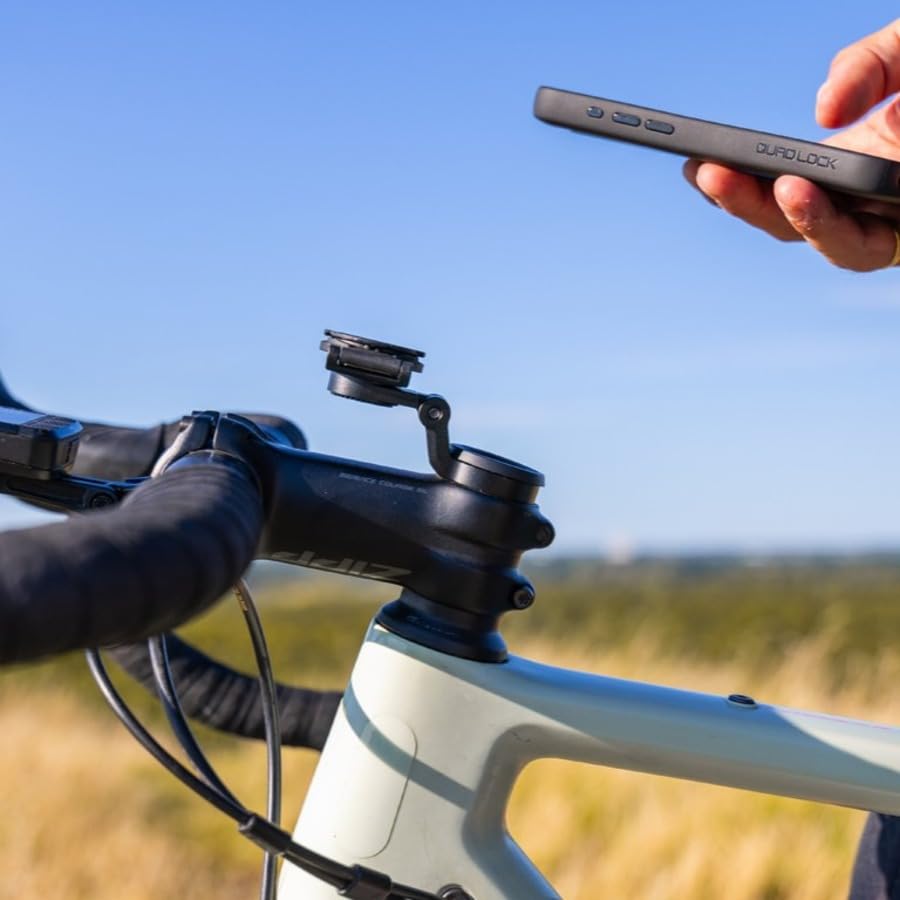 Quad Lock Stem Cap Mount (Adjustable) Bike Kit with iPhone 16 Pro Max MAG Phone Case - Image 4
