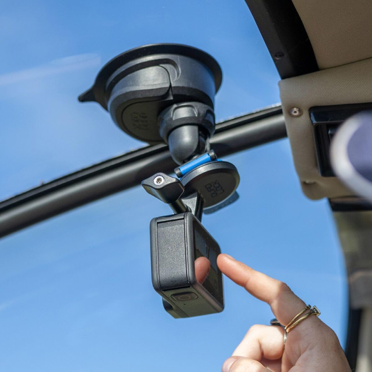 Quad Lock to Action Camera Adaptor,Compatible Mounts, Compatible with GoPro, OSMO Action and Action Cameras - Image 3