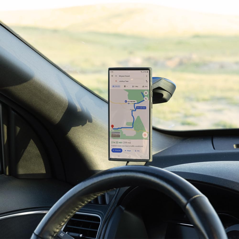 Quad Lock Windscreen/Dashboard Car Phone Holder with MAG Wireless Charging Head V2 and MAG Phone Case for iPhone 16 Pro Max - Image 7